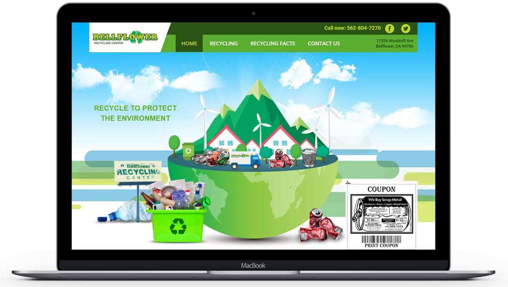 bellflower-recyclingcenter website home page