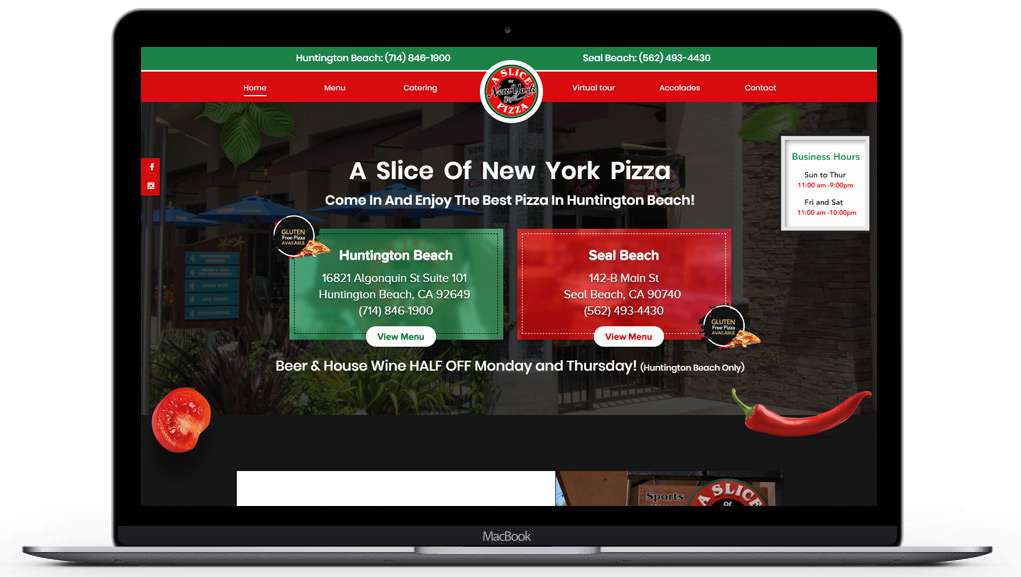 thebestsliceofnewyork website home page