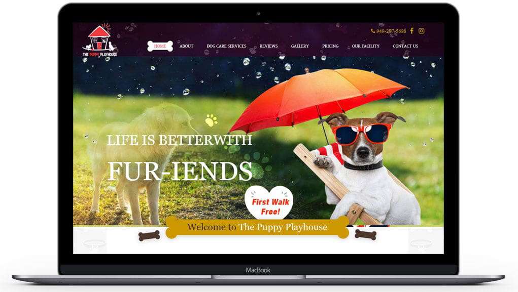 the-puppy-playhouse website home page